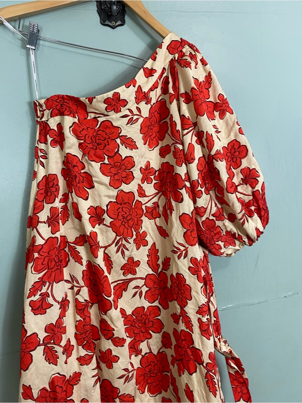 Hansen & Gretel Carmen Maxi Dress Wild Flower Floral One Shoulder Medium - Picture 4 of 9
